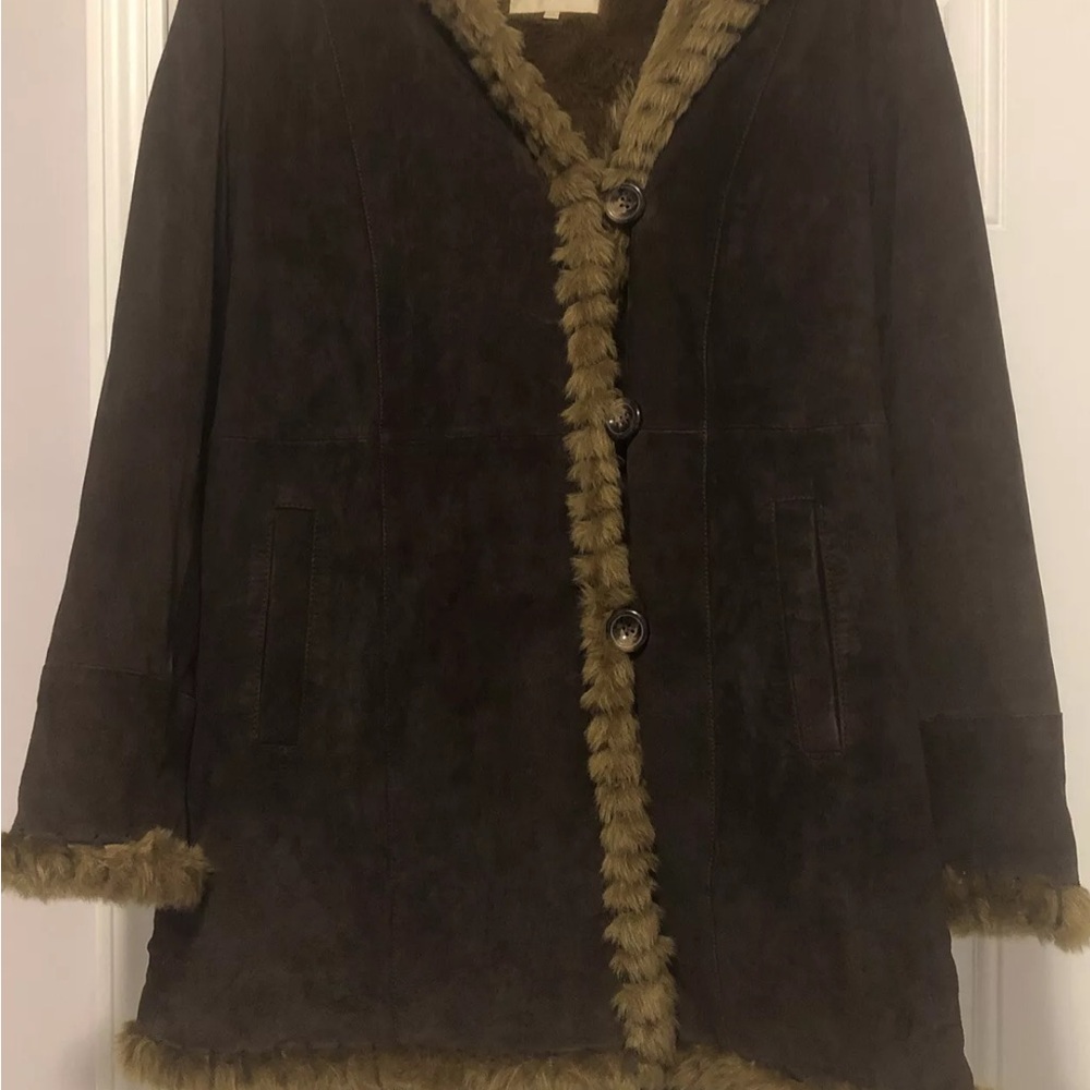 The Territory Ahead Brown Teddy Jacket with Plush Fur Accents
